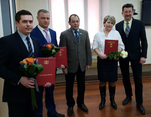 Сотрудники группы компаний ООО «Газпром межрегионгаз Север» получили почетные грамоты Тюменской городской Думы